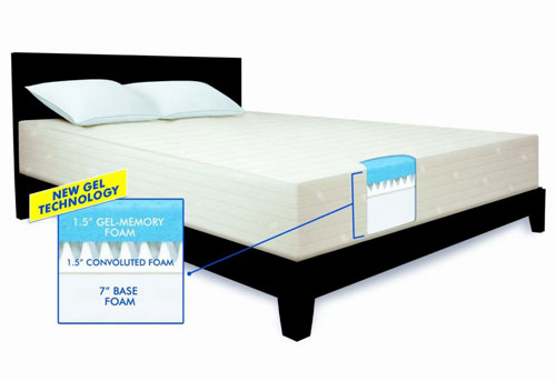 serta 10 cooling gel memory foam mattress